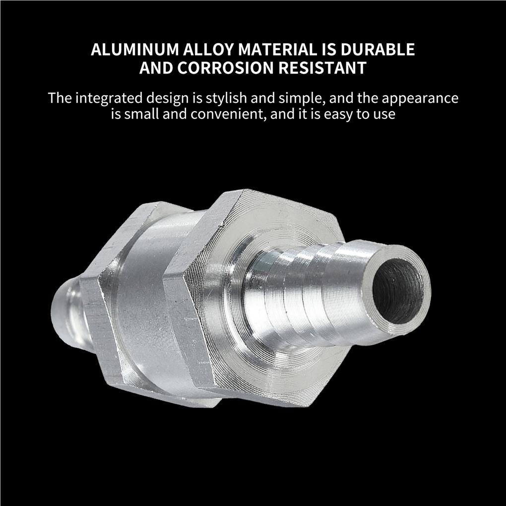 Car One-way Check Valve Vehicle Oil Tube Parts Replace Fittings Aluminum Alloy 6mm Non Return Valves Modified Component