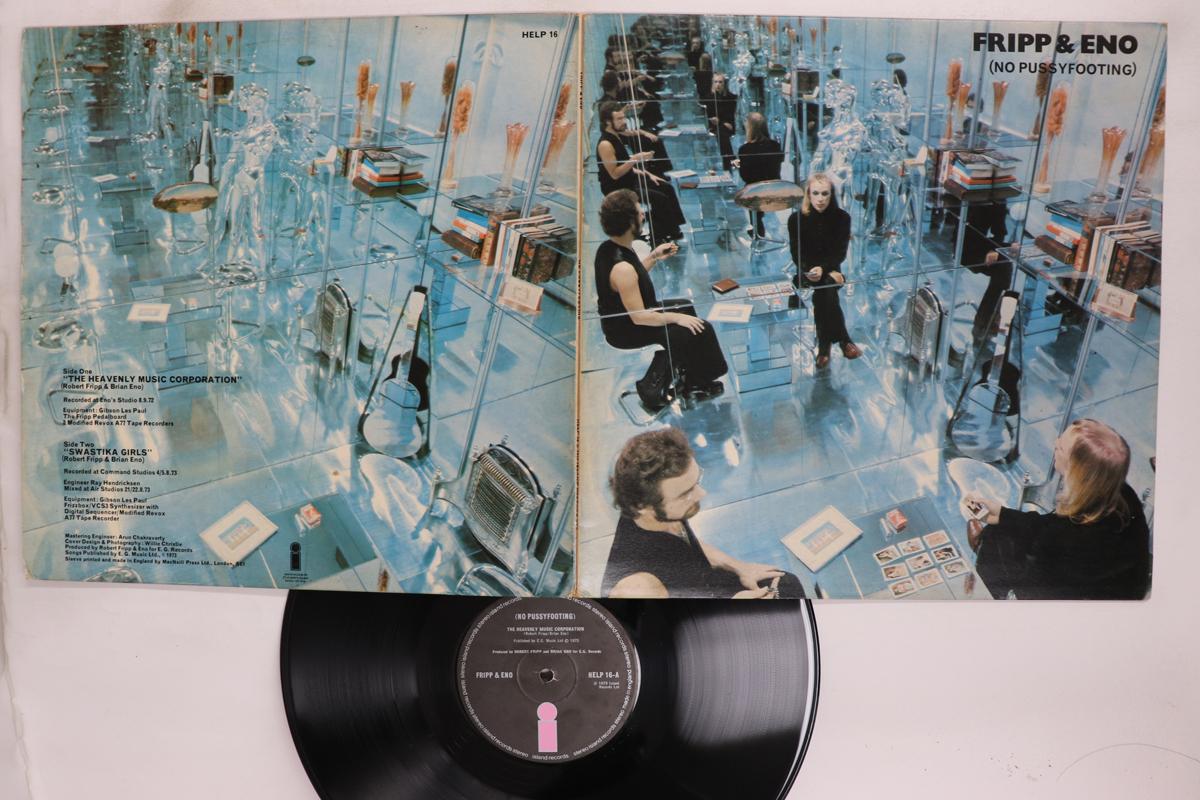 LP Record ROBERT FRIPP BRIAN ENO  No Pussyfooting HELP16 ISLAND 1973 UK Rock Used