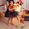 Halloweenowa Magiczna Miotła Straszna Świecąca Ruchoma Miotła Miotła Wiedźmy Rekwizyty Imprezowe Dekoracje Halloweenowe Z Dźwiękiem Światłem