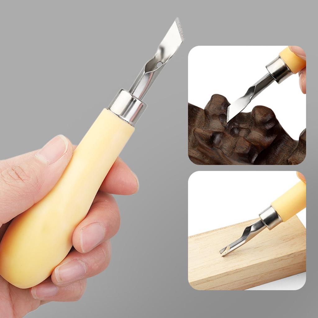 1 Set Instrument de Tăiat Linoleum Instrument de Sculptură Bloc Lemn Instrument Multifuncțional de Tăiat Lino pentru Gravură de Imprimare