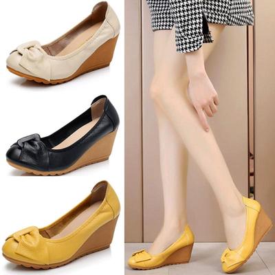 Wedges Shoes Women High Heel Slingback Platform Pumps Comfortbale Skid Resistance Soft Party Work Wedding