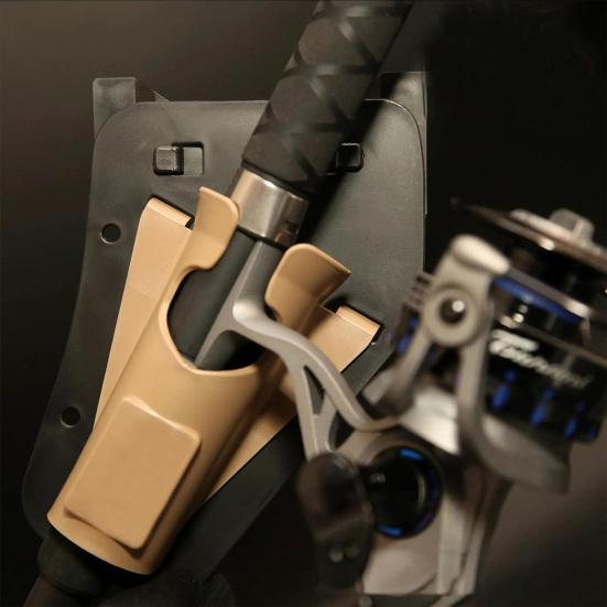 1/2Pcs Slide-in Fishing Rod Hip Holster Portable Waist Inserter Quick Release Universal Easy To Install Hands-Free Adjustable Fishing Pole Holder