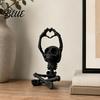 Romantic Skeleton Figurine Heart-Matching Skull Ornament 3D Printed Statue Gothic Creative Shelf Decorations Compact Size Sculpture for Home