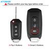 Leather Car Key Cover Remote Control Fobs Shell Protector Case Auto Accessories For Ford Territory