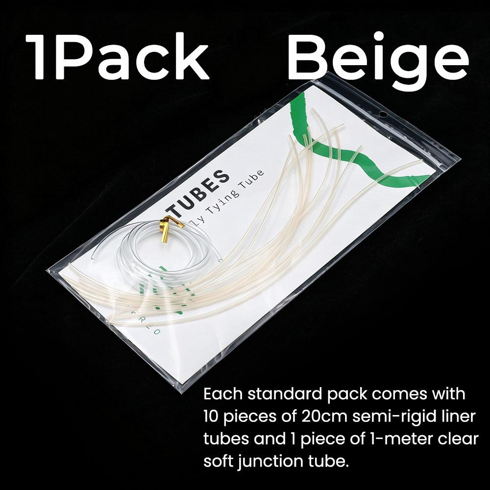 1–6 Packs Semi-Rigid Liner & Soft Junction Tubbing – Clear Fly Tying Tubes for Salmon, Trout, Steelhead Streamers and Tube Flies