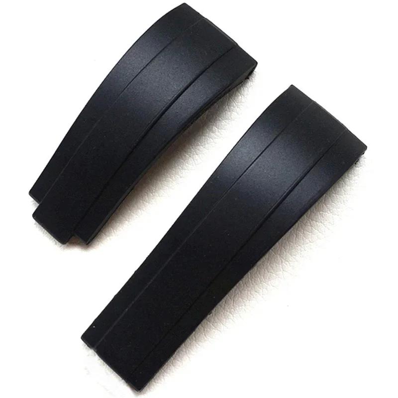 20mm Silicone Strap for Rolex GMT Daytona Submariner Diving Stainless Steel Buckle Men Women Waterproof Rubber Watch Bracelet