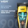 VGR Brushless Hair Trimmer Cordless Hair Cutting Machine Professional Clippers Vector Motor Haircut Barber 9000 RPM Trimmer for Men Shaver V-015
