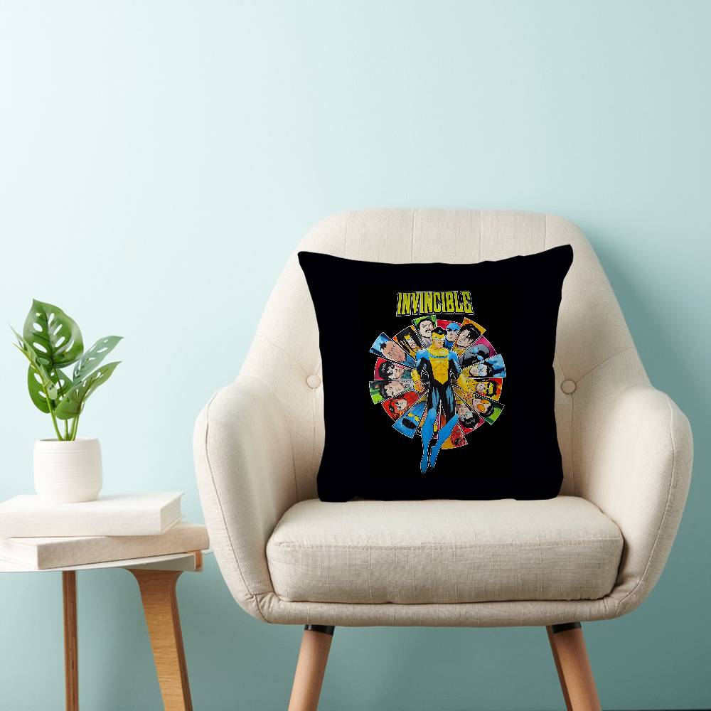 hero Anime I-Invincible Pillowcase toon Gift Cushion Cover Bedroom Home Sofa Chair Seat Decor pillow case