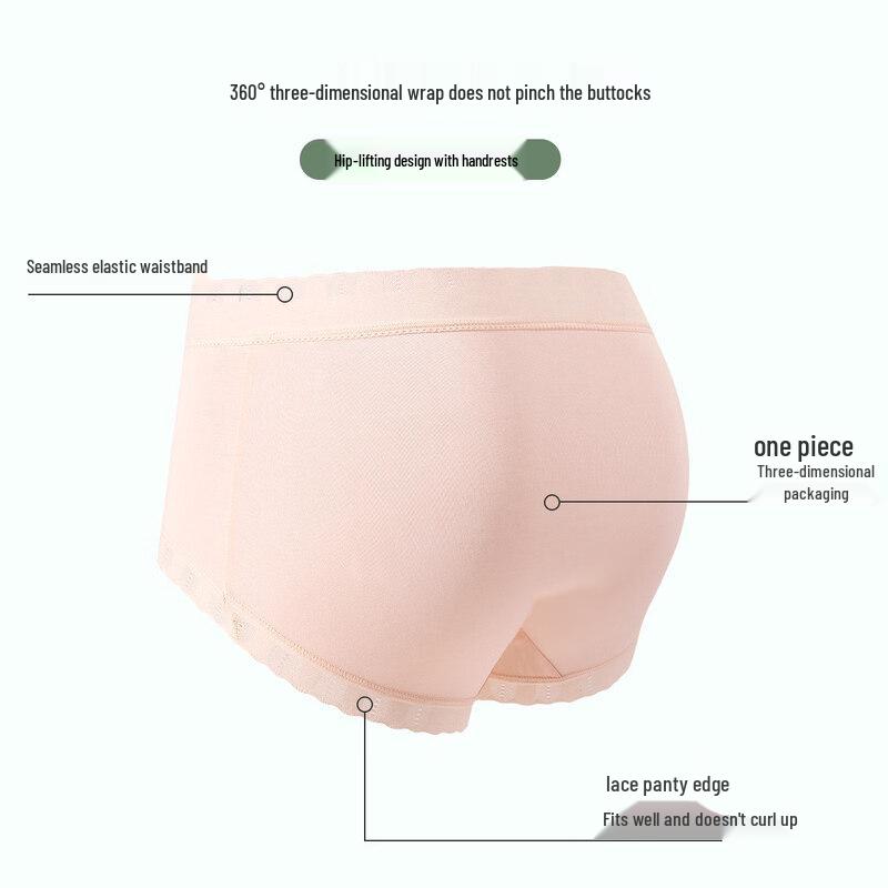 GUJIN Women's Spring/Summer Mid-High Waist Cotton Briefs