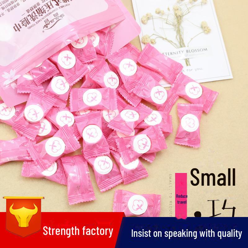 Prosoape de față comprimate portabile de unică folosință - Pachet de călătorie din bumbac gros pentru exterior