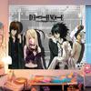 DDDeath Note Fan Dorm Decor Tapestry Modern Stripe Wall Hanging MultiSize High Quality Flat Print Design