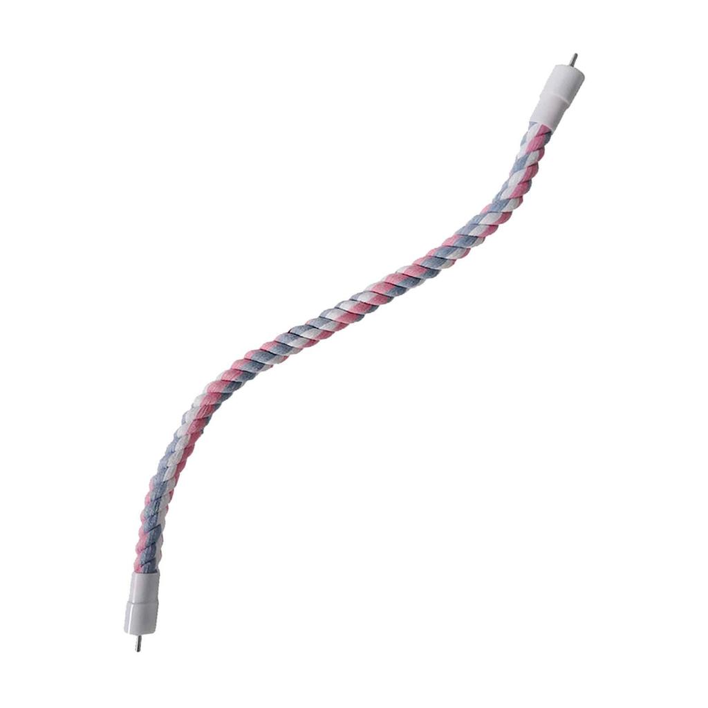 Rotate Cotton Rope Climbing Ropes Bungee Bird Toys Bird Rope Cotton Rope Bird Perch for Budgie Lovebird Cockatiel Finch Macaw