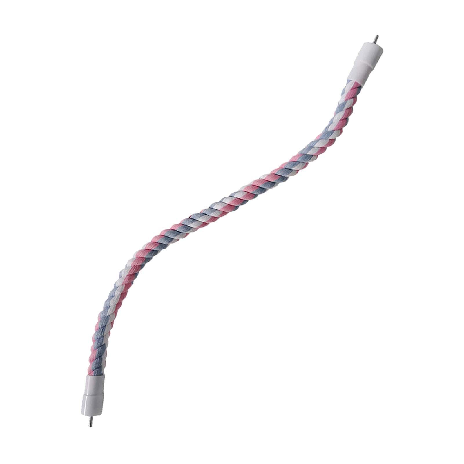 

Bird Perch Stand Cotton Rope Bird Perch Parrot Rope Perch Rotate Cotton Rope for Parrot Macaw Cockatiel Lovebird Parakeet