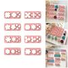 8PCS Polymer Clay Flower Molds For Earring Making Silicone Craft Tools With Detailed Petal Design Earring Making Molds