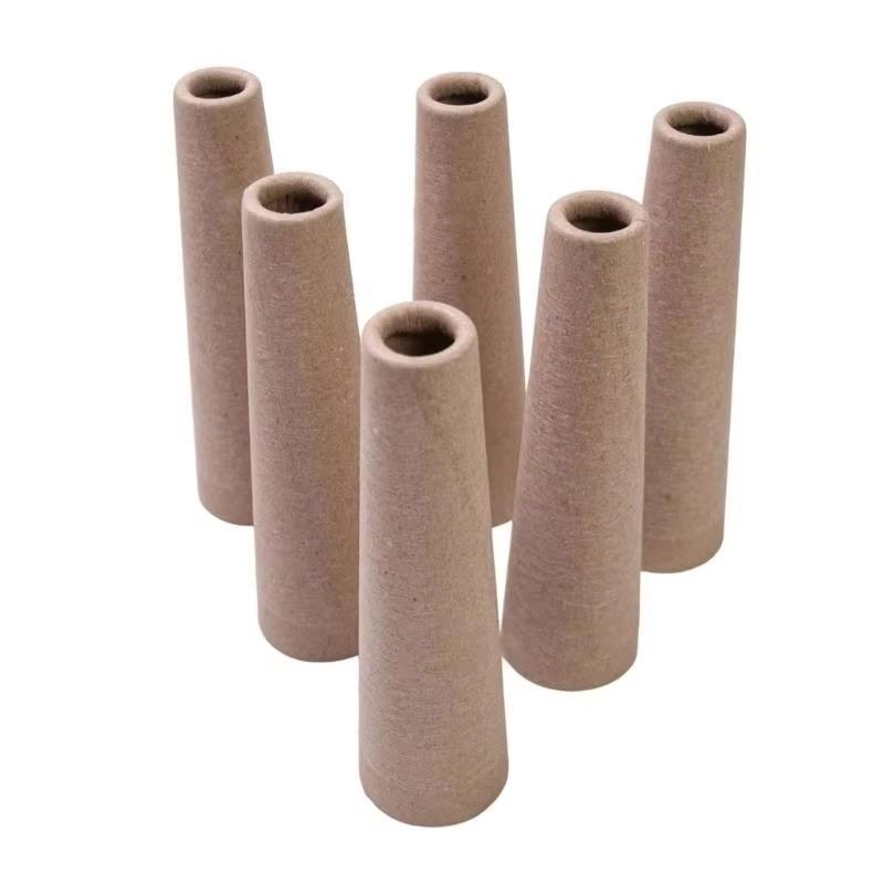 6Pcs Portable Durable Recyclable Winding Tube Cardboard Yarn Cones For Tufting Weaving Diy Craft Sewing Projects
