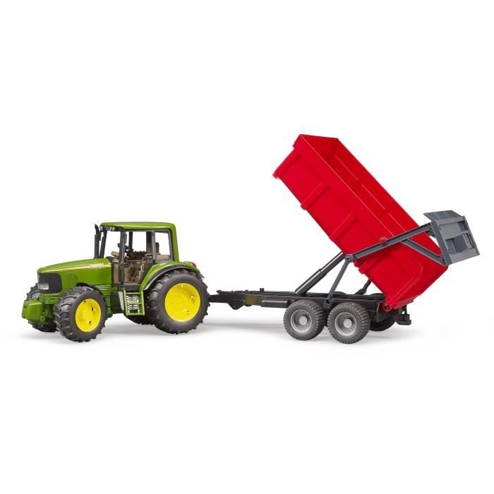 Tracteur avec remorque basculante - BRUDER - JOHN DEERE 6920 - Tout-terrain - Jouet pour enfant