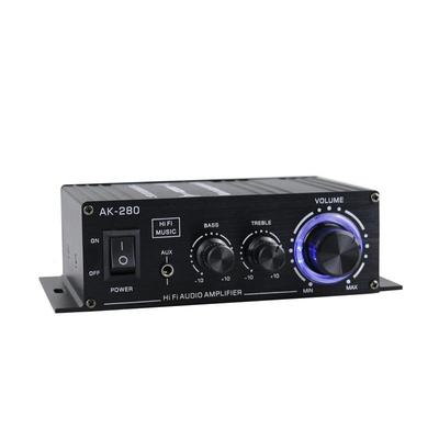 AK-280 12W Verstärker Stereo Audioverstärker Heim Mini 2025 Neu D AUX RCA Klasse Verstärker Portab K5U8