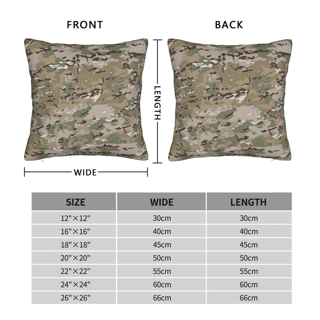 Multicams Camo Square Pillowcases Polyester Room Camouflages Militaryy Cushion Case Funny Decorative Pillow Cover 40*40