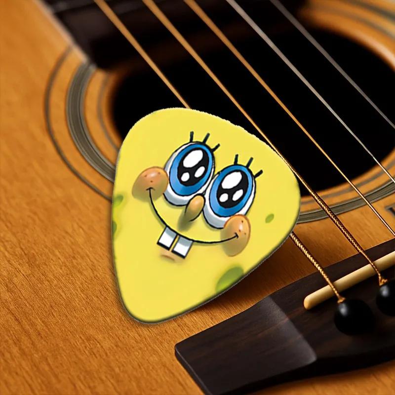 Guitar picks 12 pcs 0.71mm, double-sided printing with unique patterns (12 designs), set of acoustic, electric guitar and ukulele, for children and