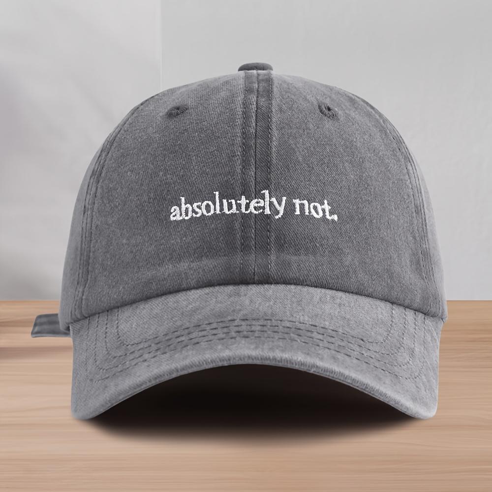 1 Retro Washed Vintage Letter Embroidered Baseball Cap for Men's Outdoor Versatile Sports Hat Suitable for Spring and Summer