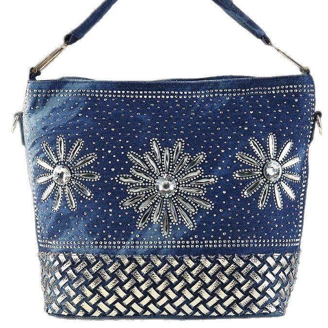 Personalized And Popular Denim Bags, Fashionable Tote Bags, Women'S Large-Capacity Casual Portable Shoulder Bags, Mother And Child Bags, Tide