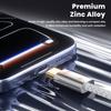 TOOCKI TX110C4 2m 240W Mini Zinc Alloy USB-C To USB-C Cable 480Mbps Data Transfer Cable with Smart Chip for Laptop Phone Tablet