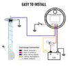 12V Automotive Gauges Universal 2" 52mm Fuel Level Gauge 240-33ohm Fuel Float Sensor fit 5in-27in Tank Height Auto Car Meter