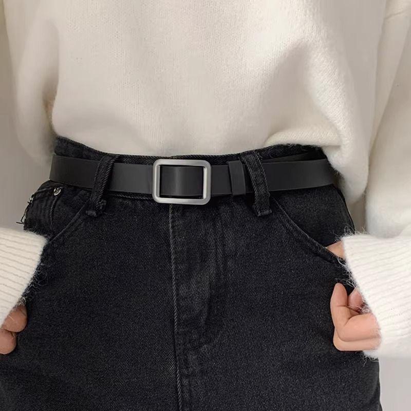 Unique Womens Pu Belt With No Hole Design And Striking Buckle Styles Perfect For Fashion Modern