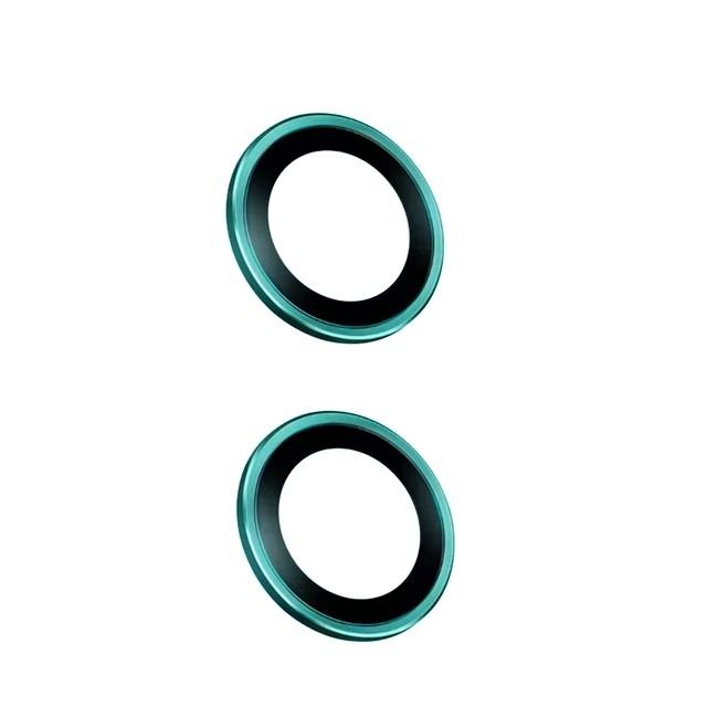 Inel Metalic Metalic pentru Obiectivul Camerei pentru iPhone 16 / 16 Plus Aluminiu LensCase Sticlă pe iPhone16 16+ Capac de Acoperire