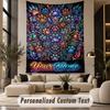 Mandala (5) Thema Personalisierte Wandteppich Benutzerdefinierter Name Text Wandbehang Tapisserie Haus Hintergrund Dekoration