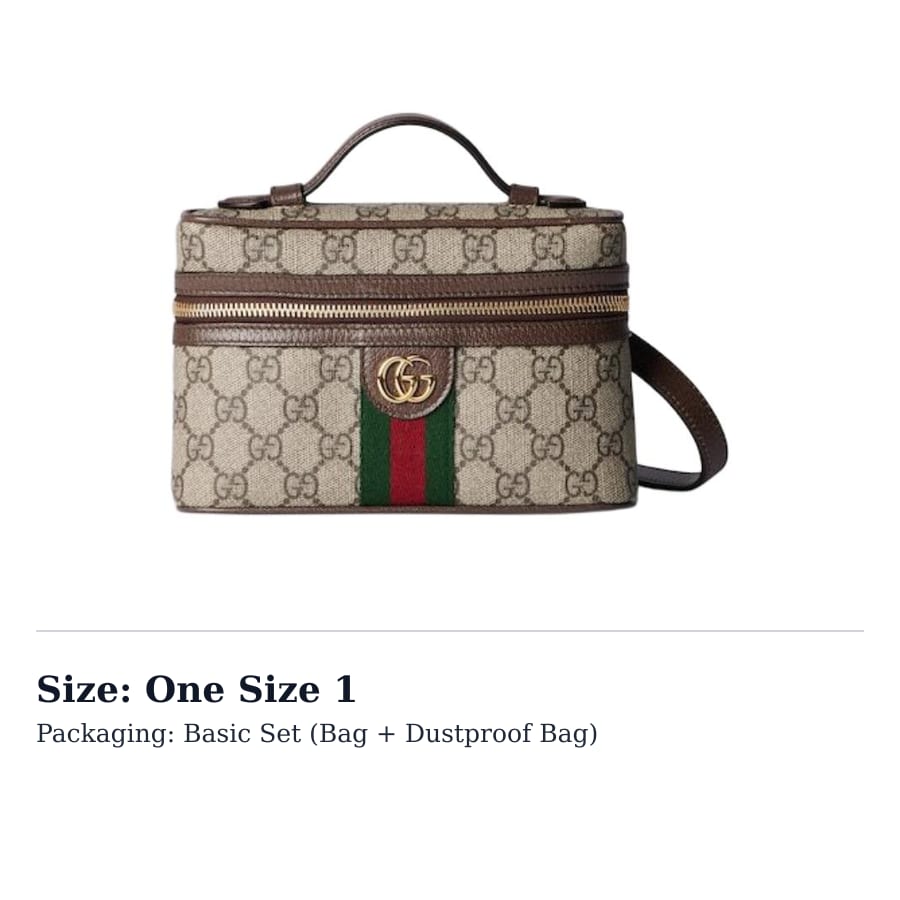 Gucci Ophidia Canvas With Leather Shoulder Bag, Crossbody Bag, Handbag Extra Mini Women's Beige & Dark Brown 816357-96IWG-8745
