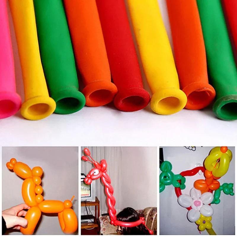 200pcs/lot Latex Long Balloons Spiral Balloons Magic Air Ballooon Ballon For Modeling Birthday Wedding Party Decoration