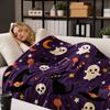 Halloween Flannel Throw Blanket Printed 130 150 cm for Couch Sofa Bed