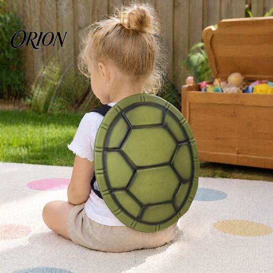 Lightweight Stage Photography Prop Turtle Shell Costume for Kids, Halloween Ninja Cosplay Party Accessory, Animal Role Play EVA Backpack Dress