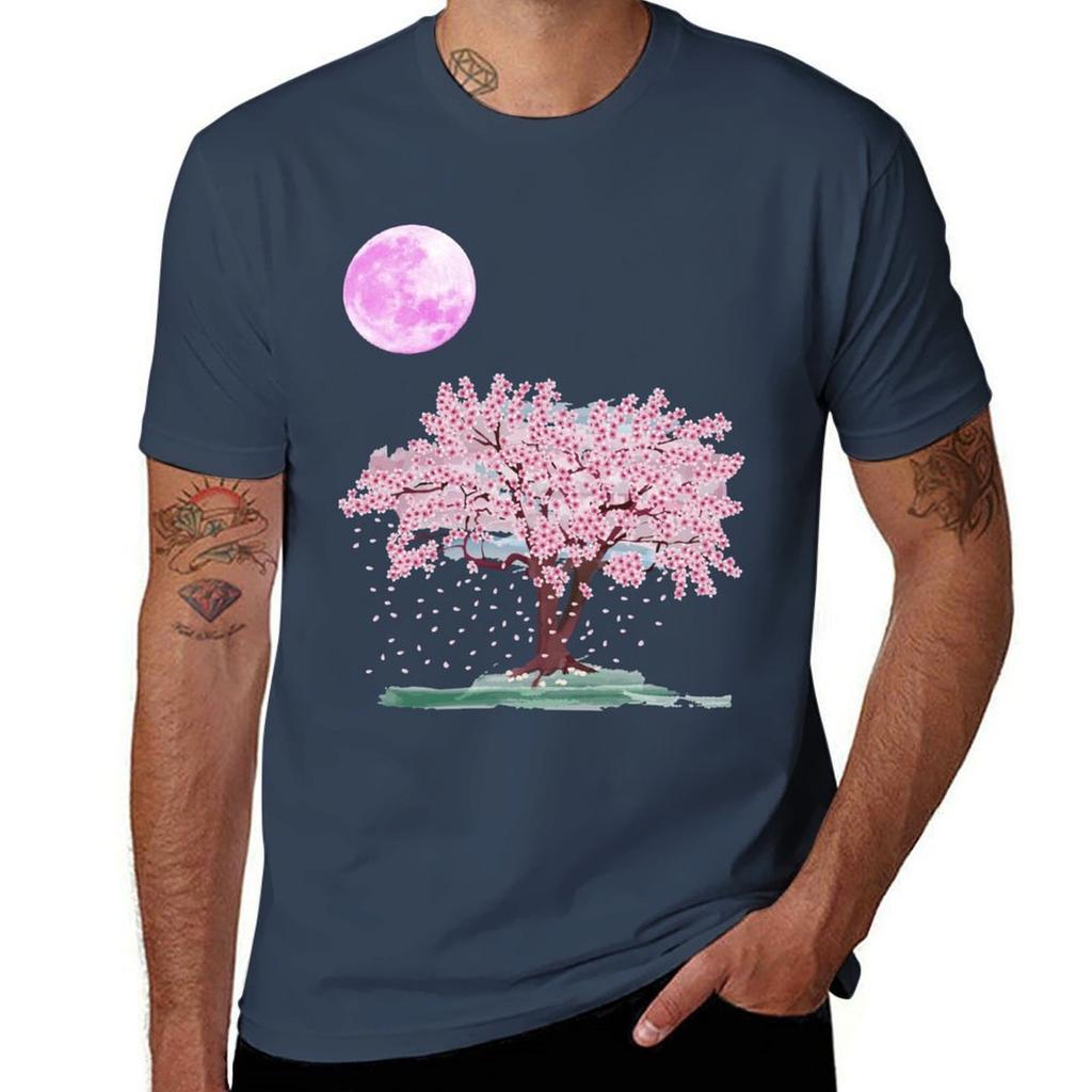 Japanese Cherry Blossom Branch Classic Tshirt Trend Art Print Tshirt