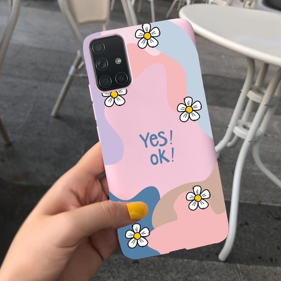 For Samsung Galaxy A31 A41 A51 A71 Case Cute Art Painted Back Cover Soft TPU Phone Case For Samsung A315 A415 A515 A715 F Bumper