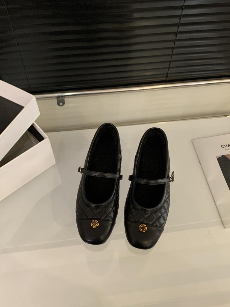 First encounter inner height increase French small fragrant single shoes shoes 2026 spring color matching ballet Mary Jane