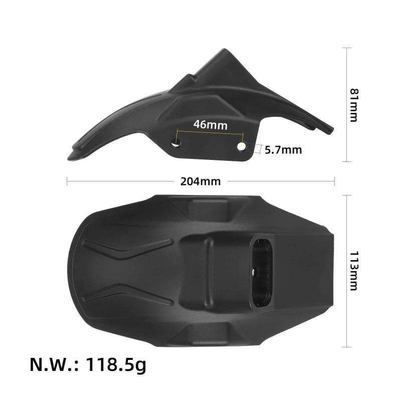 1 garde-boue de rechange anti-éclaboussures pour roue de trottinette électrique Kugoo Kirin Kukirin G2 Master (avant ou arrière)