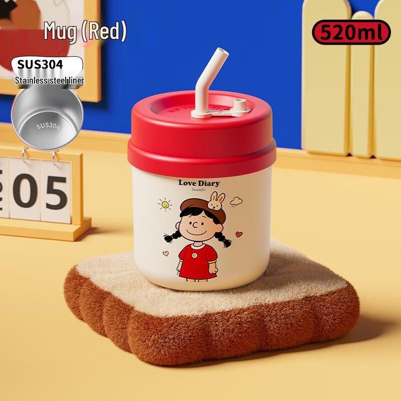 OLOEY Cartoon 304 Stainless Steel Insulated Mug