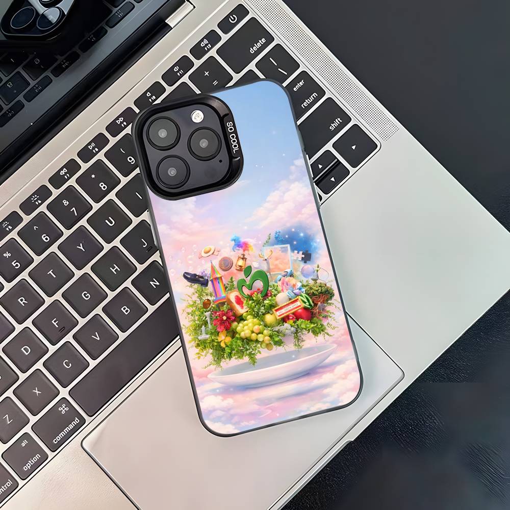 

MGA M-Mrs GREEN APPLE Lilac For iPhone 17,16,15,14,13,12,11,Pro,MAX Black Candy Matte Cover iPhone14Plus