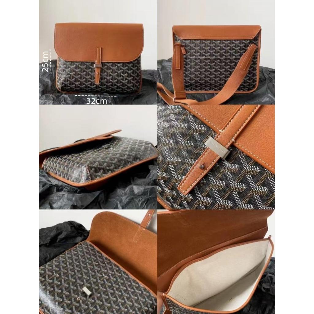 Genuine Leather Messenger Bag 32x25cm, Unisex Crossbody Sling Bag for Men & Women, Durable Shoulder Satchel for Work & Travel