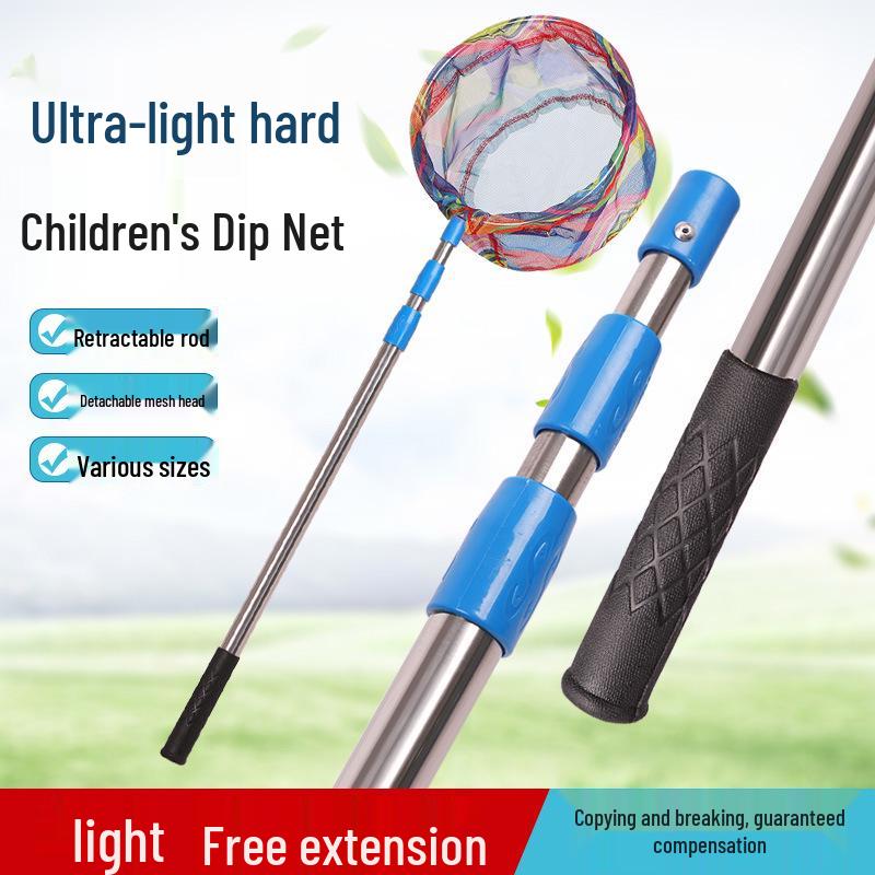 Children's Outdoor Fishing Net: Durable Net Bag for Catching Small Fish, Shrimp, and Butterflies.