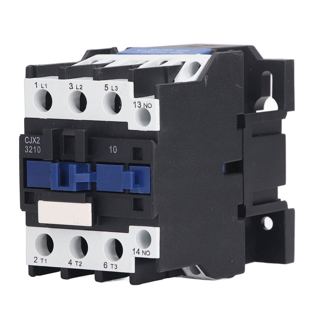 AC Contactor 32A 3 Pole 3 Phase Silver Contact Normally Open DIN Rail Electric Contactor 220V