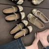 Single Shoes Women's Xiaoxiangfeng Flats 2025 New Spring and Autumn Mary Jane Evening Evening Breeze Gentle Shoes with Skirts Doudou Shoes