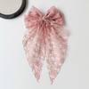 Accesorio para el Cabello Infantil con Lazo de Encaje Pinza para el Cabello Estilo Bosque Dulce Pinza para el Cabello Bordada con Malla de Cinta Elegante para Mujer