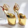 Crossdresser New 22cm Thin High Heels Female Round Toe Pumps Wedding Shoes Woman Fetish Ballet Gladiator Stilettos Sizes 34-50