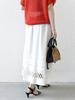 Ships Any Rope Design Gathered Flare Skirt (723220049) White, Hand Washable, One Size