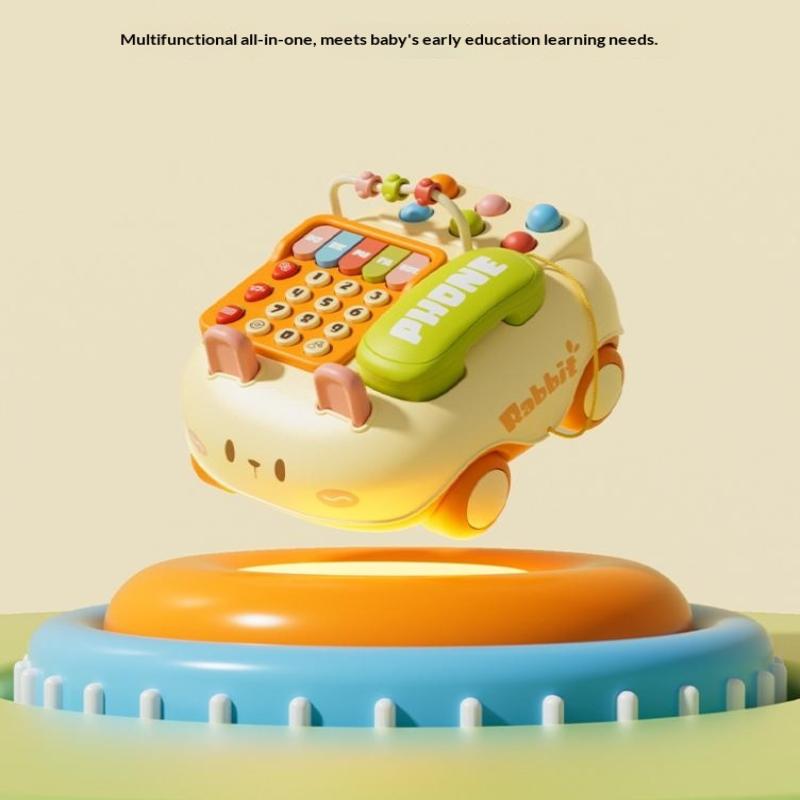 Giocattoli Telefonici Musicali in Inglese per Bambini Apprendimento Precoce Musicali Cartoni Animati Telefonini Giocattolo Educazione Bambini