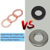 400/300/280/200/150/100Pcs O Ring Copper Washer Gasket Set M5-M14 Flat Ring Seal For Boat Crush Flat Seal Ring Sump Plug Oil Oil Drain Plugs 3