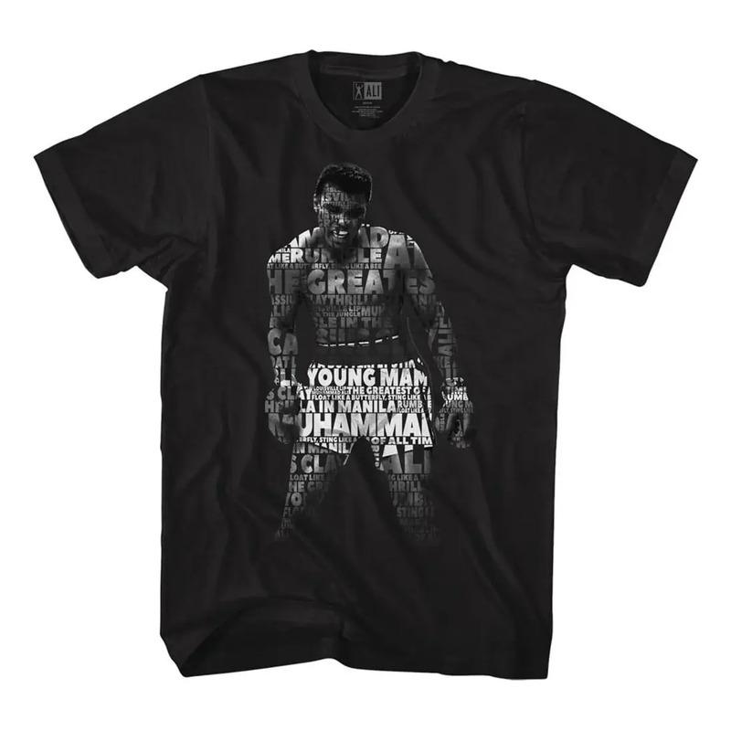 Camiseta Negra Para Adultos De Muhammad Ali, Goat Greatest B S